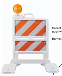 Plasticade® Safetycade® Type I and Type II Barricade - Roadside Safety ...